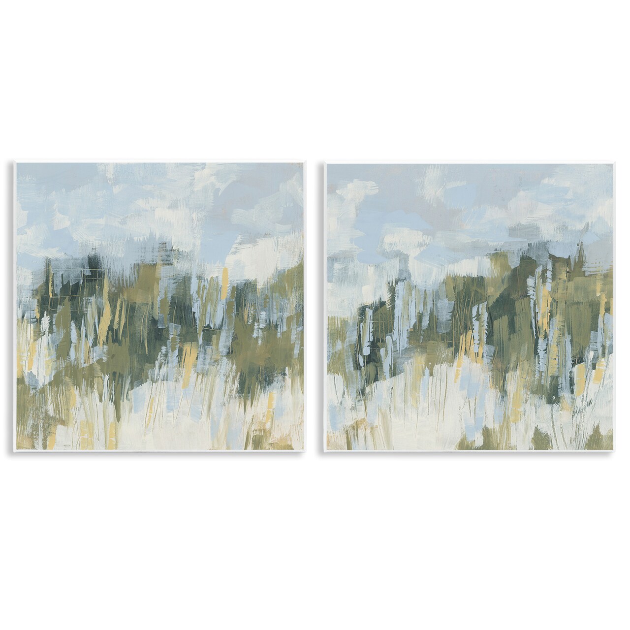 Stupell Industries Abstract Brushed Landscape 2pc Wall Plaque Set Design By June Erica Vess
